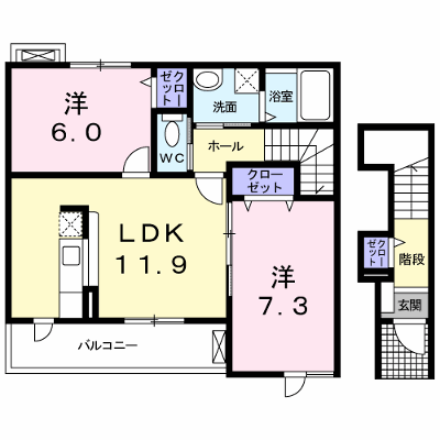カーサ　みずほ 203【管理NO：1-013850501-02030】 ★家具家電は申し込み後に搬入します★ ★2026年10月中旬入居可能★の物件画像