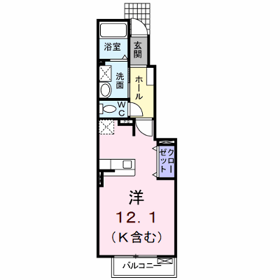 グランツときわⅠ 103【管理NO：1-014446001-01030】 ★家具家電は申し込み後に搬入します★ ★2026年10月上旬入居可能★の物件画像