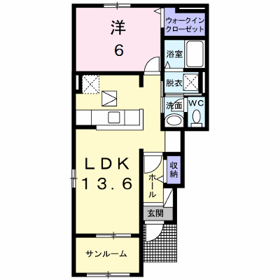 メイプルヴィラⅠ 101【管理NO：1-020604901-01010】 ★家具家電は申し込み後に搬入します★ ★2026年11月中旬入居可能★の物件画像