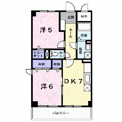 サンセ－ル 103【管理NO：1-007412601-01030】 ★家具家電は申し込み後に搬入します★ ★2026年10月上旬入居可能★の物件画像