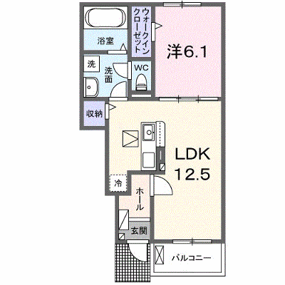 サニーフラット黒岡Ａ棟 102【管理NO：1-027486901-01020】 ★家具家電は申し込み後に搬入します★の物件画像