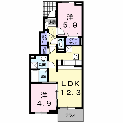 スター池部 105【管理NO：1-018726601-01040】 ★家具家電は申し込み後に搬入します★ ★2026年10月中旬入居可能★の物件画像