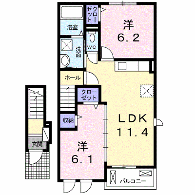 ドリーム・８０Ａ 203【管理NO：1-019687601-02030】 ★家具家電は申し込み後に搬入します★の物件画像