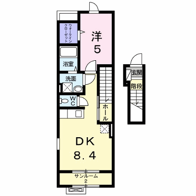アンジュ・Ｎ 205【管理NO：1-017932001-02040】 ★家具家電は申し込み後に搬入します★の物件画像