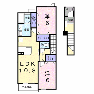 メゾンフォレスタＡ棟 202【管理NO：1-013052201-02020】 ★家具家電は申し込み後に搬入します★の物件画像