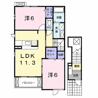 メゾン　シャルマンＡ 201【管理NO：1-013817401-02010】 ★家具家電は申し込み後に搬入します★ ★2026年10月中旬入居可能★の物件画像