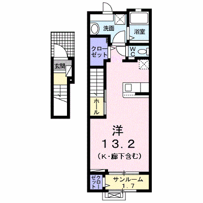 アーベントレーテⅡ 202【管理NO：1-025441902-02020】 ★家具家電は申し込み後に搬入します★の物件画像