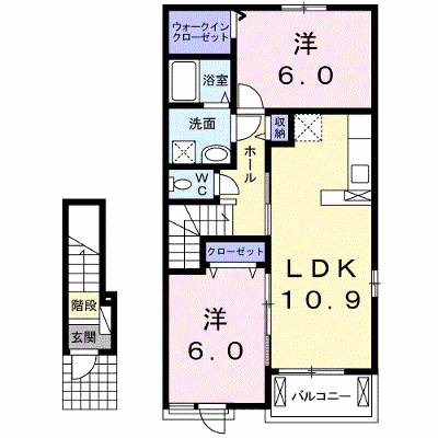 チェリー・ブロッサムⅠ 202【管理NO：1-021455001-02020】 ★家具家電は申し込み後に搬入します★ ★2026年10月中旬入居可能★の物件画像