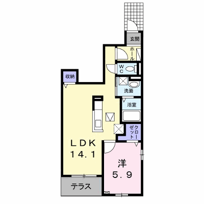 マジャリスⅠ番館 101【管理NO：1-022511901-01010】 ★家具家電は申し込み後に搬入します★ ★2026年11月中旬入居可能★の物件画像