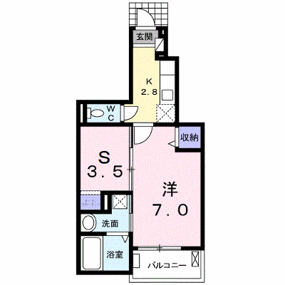 グランソレイユ　南 102【管理NO：1-019702001-01020】 ★家具家電は申し込み後に搬入します★ ★2026年10月中旬入居可能★の物件画像