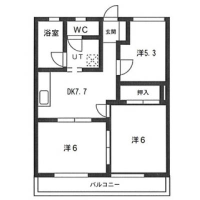 すますてマンスリー90【Wi-Fi・P無料】富士柚木駅歩3分の物件画像