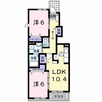 リバーヒルＡ 102【管理NO：1-016628801-01020】 ★家具家電は申し込み後に搬入します★ ★2026年10月中旬入居可能★の物件画像