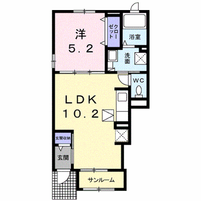 グレイス 101【管理NO：1-022207401-01010】 ★家具家電は申し込み後に搬入します★の物件画像
