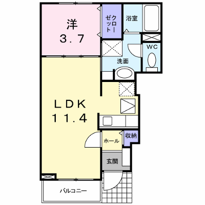 サンセール 102【管理NO：1-017505601-01020】 ★家具家電は申し込み後に搬入します★ ★2026年10月中旬入居可能★の物件画像