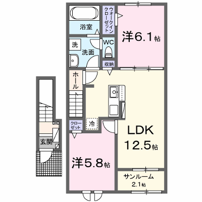 ハイマート 203【管理NO：1-027220101-02030】 ★家具家電は申し込み後に搬入します★ ★2026年10月中旬入居可能★の物件画像