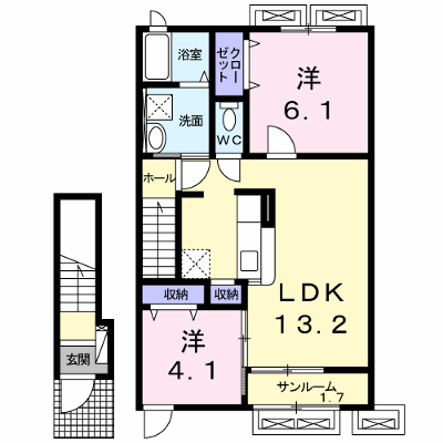リアン 202【管理NO：1-022441502-02020】 ★家具家電は申し込み後に搬入します★ ★2026年10月中旬入居可能★の物件画像