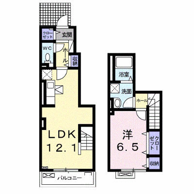 ショコラⅠ 103【管理NO：1-020947501-01030】 ★家具家電は申し込み後に搬入します★ ★2026年10月中旬入居可能★の物件画像