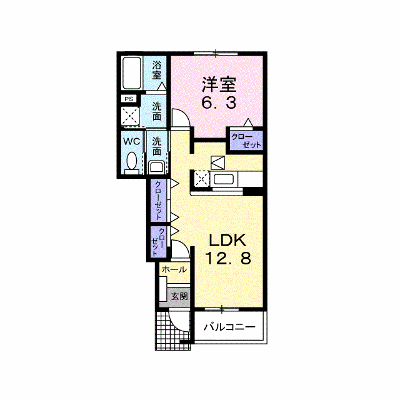 ユニゾンさくらＢ 102【管理NO：1-013818302-01020】 ★家具家電は申し込み後に搬入します★ ★2026年10月中旬入居可能★の物件画像