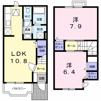 パストラルＢ 102【管理NO：1-013010902-01020】 ★家具家電は申し込み後に搬入します★ ★2026年10月中旬入居可能★の物件画像