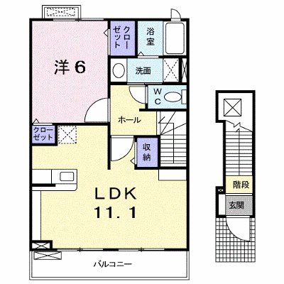 ブローテＭ 202【管理NO：1-016963001-02020】 ★家具家電は申し込み後に搬入します★ ★2026年10月中旬入居可能★の物件画像