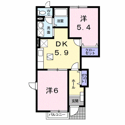 フレーシアＢ 101【管理NO：1-011471102-01010】 ★家具家電は申し込み後に搬入します★ ★2026年10月上旬入居可能★の物件画像