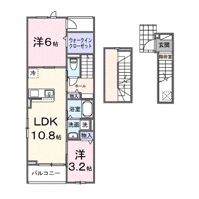 ソレイユ 304【管理NO：1-028196601-03040】 ★家具家電は申し込み後に搬入します★の物件画像