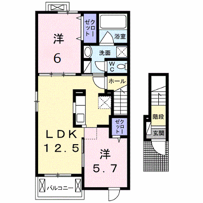 エトワール　フィクス 201【管理NO：1-024545801-02010】 ★家具家電は申し込み後に搬入します★ ★2026年10月上旬入居可能★の物件画像