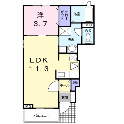 ラッフィナート・Ｍ　Ｂ 101【管理NO：1-014649302-01010】 ★家具家電は申し込み後に搬入します★ ★2026年10月中旬入居可能★の物件画像
