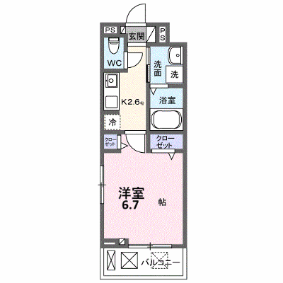 ラ・トゥール湘南Ⅱ 305【管理NO：1-028766101-03050】 ★家具家電は申し込み後に搬入します★ ★2027年03月上旬入居可能★の物件画像