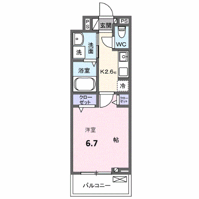 ラ・トゥール湘南Ⅱ 304【管理NO：1-028766101-03040】 ★家具家電は申し込み後に搬入します★ ★2027年03月上旬入居可能★の物件画像