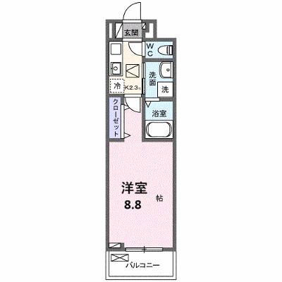 ラ・トゥール湘南Ⅱ 303【管理NO：1-028766101-03030】 ★家具家電は申し込み後に搬入します★ ★2027年03月上旬入居可能★の物件画像