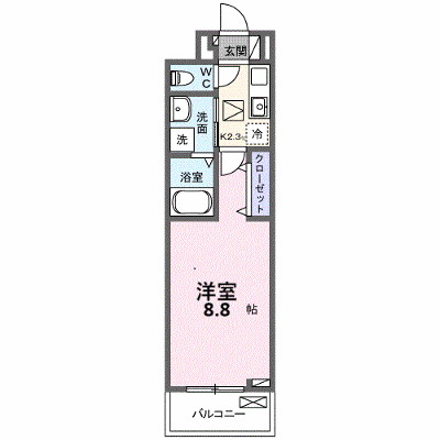 ラ・トゥール湘南Ⅱ 202【管理NO：1-028766101-02020】 ★家具家電は申し込み後に搬入します★ ★2027年03月上旬入居可能★の物件画像