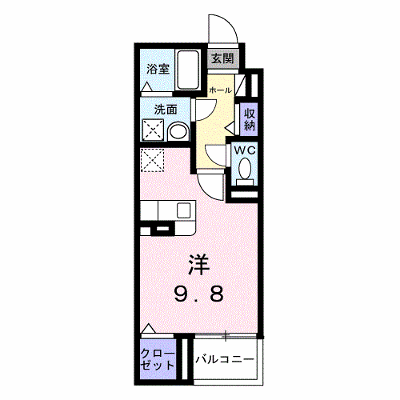 ヴァーグ・ブランシュ 304【管理NO：1-028543201-03040】 ★家具家電は申し込み後に搬入します★ ★2027年01月下旬入居可能★の物件画像