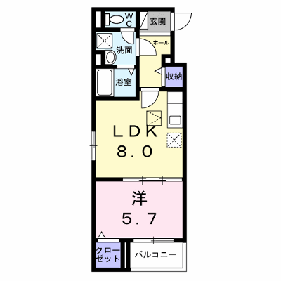 ヴァーグ・ブランシュ 106【管理NO：1-028543201-01060】 ★家具家電は申し込み後に搬入します★ ★2027年01月下旬入居可能★の物件画像