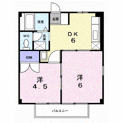 メゾンルピナス 201【管理NO：1-006104301-02010】 ★家具家電は申し込み後に搬入します★ ★2026年10月中旬入居可能★の物件画像
