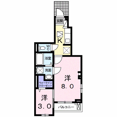 メルベージュ　Ⅱ 101【管理NO：1-024288602-01010】 ★家具家電は申し込み後に搬入します★ ★2026年10月中旬入居可能★の物件画像