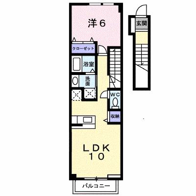 ウエスト・ブルック 203【管理NO：1-012556701-02030】 ★家具家電は申し込み後に搬入します★ ★2026年10月下旬入居可能★の物件画像