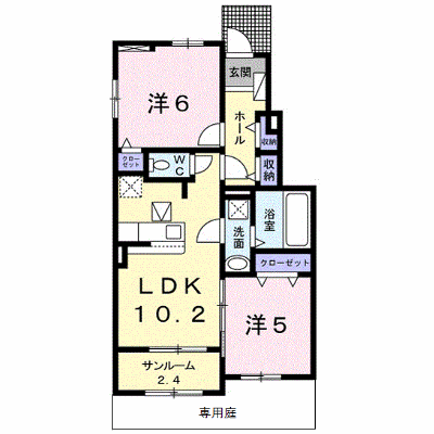 ネオ　ブルック 106【管理NO：1-024715201-01050】 ★家具家電は申し込み後に搬入します★ ★2026年10月中旬入居可能★の物件画像