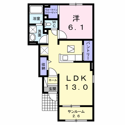 カーサ　ブローテＡ 105【管理NO：1-018674801-01040】 ★家具家電は申し込み後に搬入します★ ★2026年10月中旬入居可能★の物件画像
