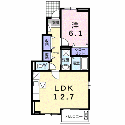 ラ．ビリアⅡ 101【管理NO：1-018212502-01010】 ★家具家電は申し込み後に搬入します★の物件画像