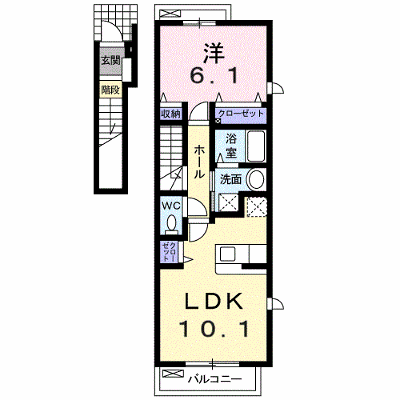 カーサ・セレノ 201【管理NO：1-014333501-02010】 ★家具家電は申し込み後に搬入します★の物件画像