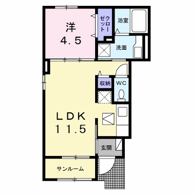 シリウス 101【管理NO：1-027383201-01010】 ★家具家電は申し込み後に搬入します★ ★2026年09月下旬入居可能★の物件画像