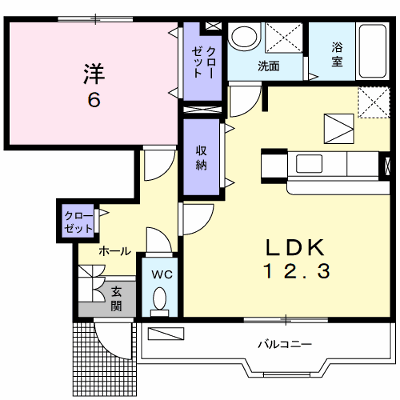 アクアマリン 103【管理NO：1-014969601-01030】 ★家具家電は申し込み後に搬入します★ ★2026年10月上旬入居可能★の物件画像