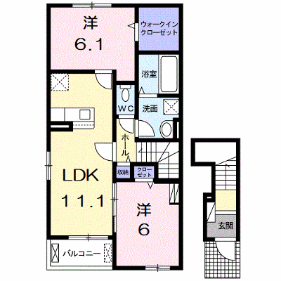 ネオ・ユニゾンⅢ 201【管理NO：1-026089401-02010】 ★家具家電は申し込み後に搬入します★ ★2026年10月下旬入居可能★の物件画像