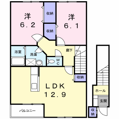 メゾン・サンリット 203【管理NO：1-011838401-02030】 ★家具家電は申し込み後に搬入します★ ★2026年10月中旬入居可能★の物件画像