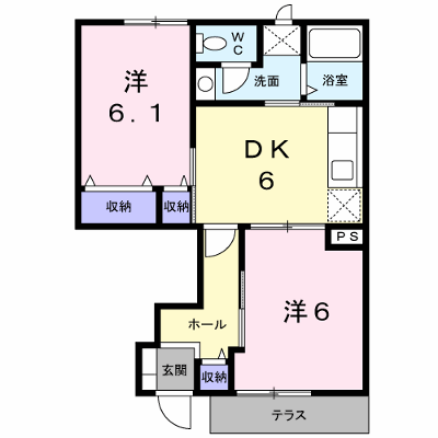 フィーレＢ 103【管理NO：1-011928201-01030】 ★家具家電は申し込み後に搬入します★ ★2026年10月下旬入居可能★の物件画像