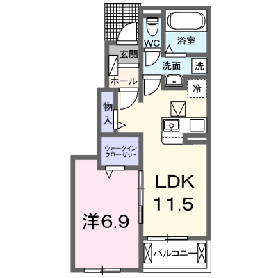 グランシャルム 103【管理NO：1-028754201-01030】 ★家具家電は申し込み後に搬入します★ ★2027年01月下旬入居可能★の物件画像