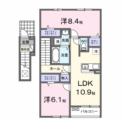シャイニースカイ 202【管理NO：1-028325801-02020】 ★家具家電は申し込み後に搬入します★ ★2026年10月中旬入居可能★の物件画像