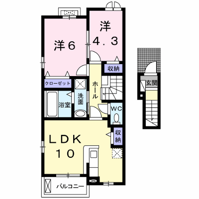 Ｍａｉｓｏｎ　青空 204【管理NO：1-024611401-02040】 ★家具家電は申し込み後に搬入します★ ★2026年10月下旬入居可能★の物件画像