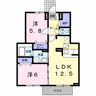 フラン・ベル（天理市） 101【管理NO：1-018899201-01010】 ★家具家電は申し込み後に搬入します★ ★2026年10月中旬入居可能★の物件画像